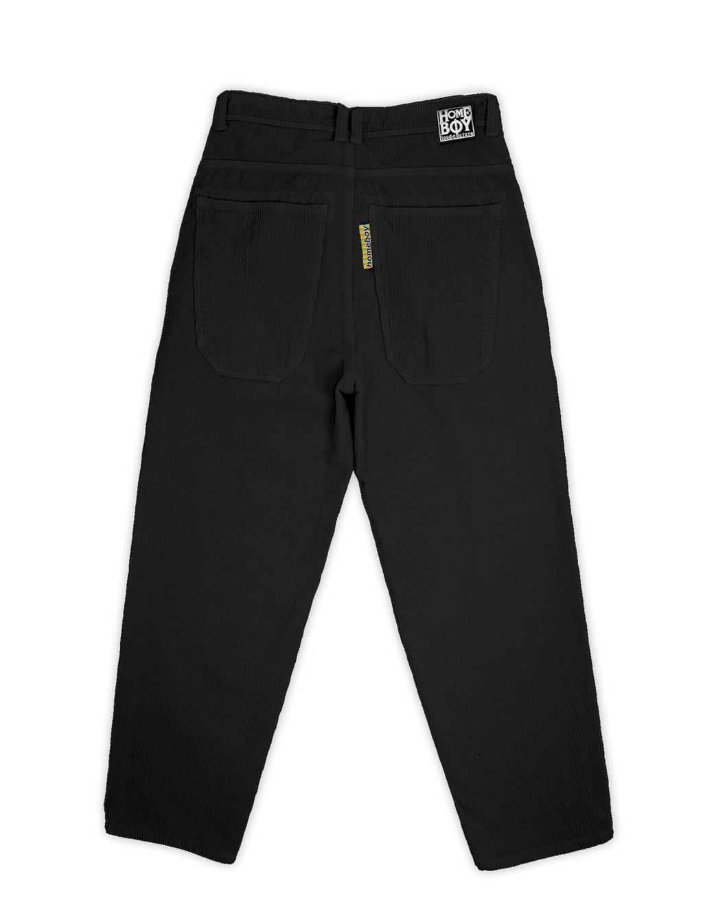 Homeboy X-tra Baggy Cord Hose – Black – Rückansicht