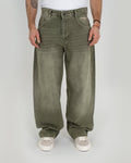 Homeboy X-tra Monster Dye Denim – Washed Green – Vorderansicht