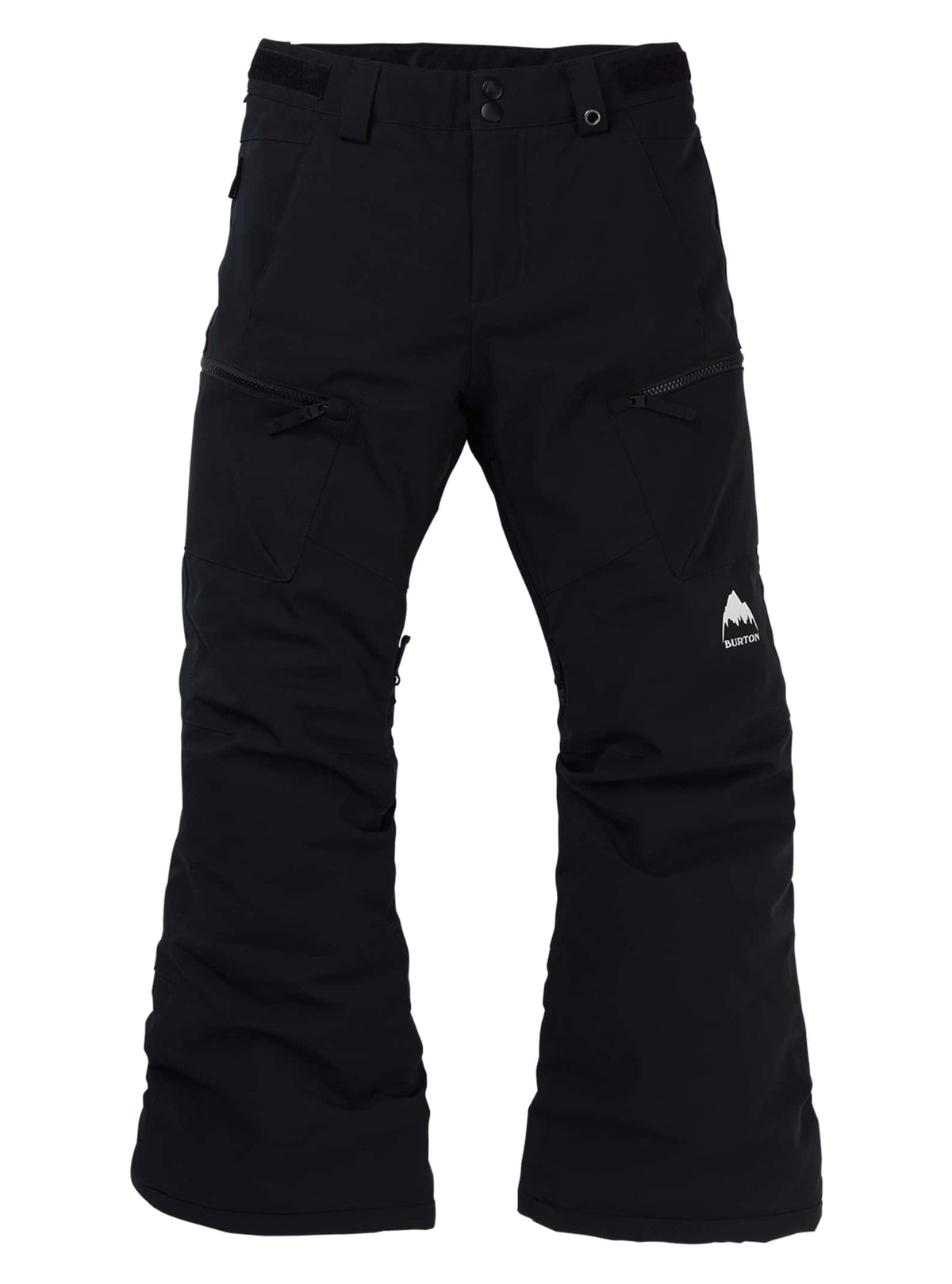Burton Girls Elite Cargo Pants in True Black – Vorderansicht