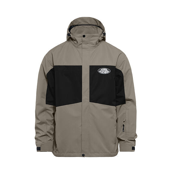 Horsefeathers Morris Snowboardjacke – Taupe Vorderansicht