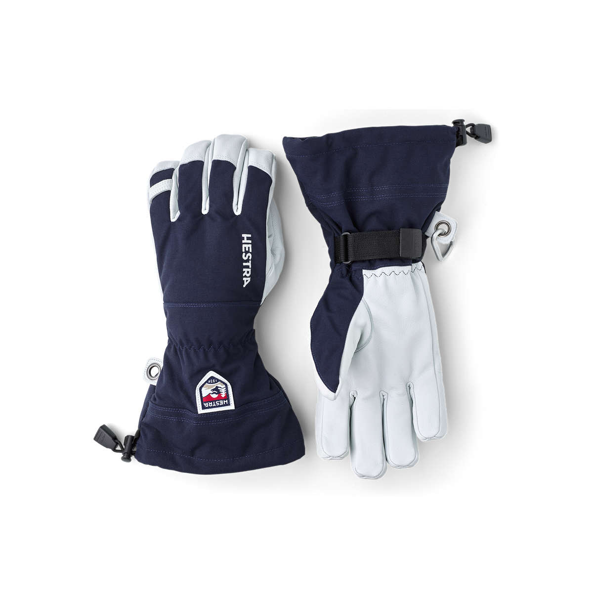 Hestra Army Leather Heli Ski Skihandschuhe – Marineblau
