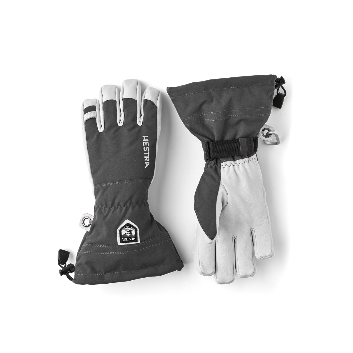 Hestra Army Leather Heli Ski Skihandschuhe – Grau