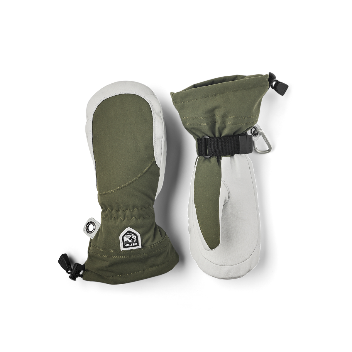 Hestra Heli Ski Female Fäustlinge – Oliv/Offwhite