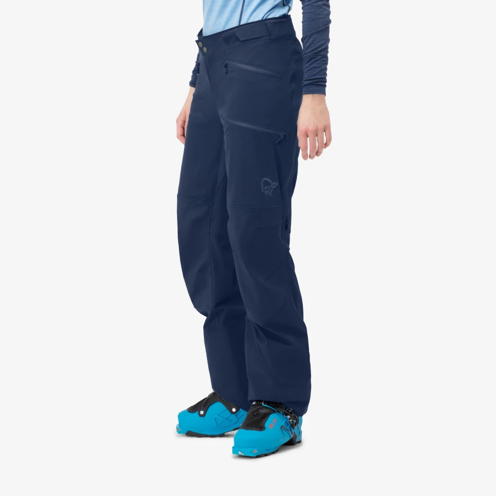 Norrøna Lyngen flex1 Pants Damen – Indigo Night – Trageansicht