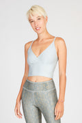KISMET Pari / Lux Crop Top – Stone