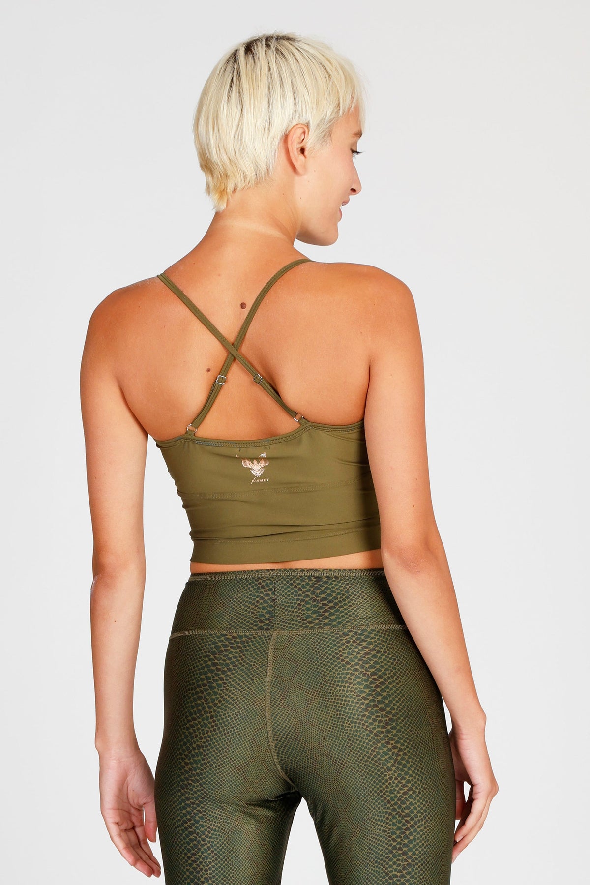 KISMET Lux Crop Top – Olive