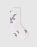 FINGERSCROSSED Shut Up Legs White – Radsocken in Weiß