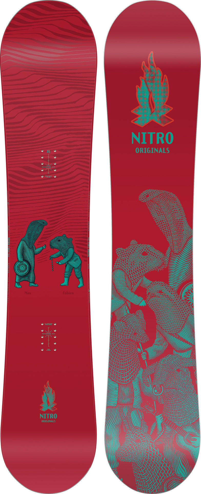 Nitro OG Team Guest Shaper Snowboard 2027 – Ober- und Unterseite