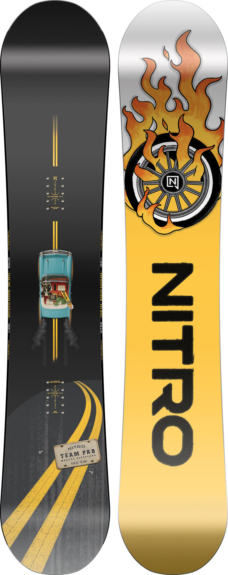 Nitro Team Pro Marcus Kleveland Snowboard 2027 – Ober- und Unterseite