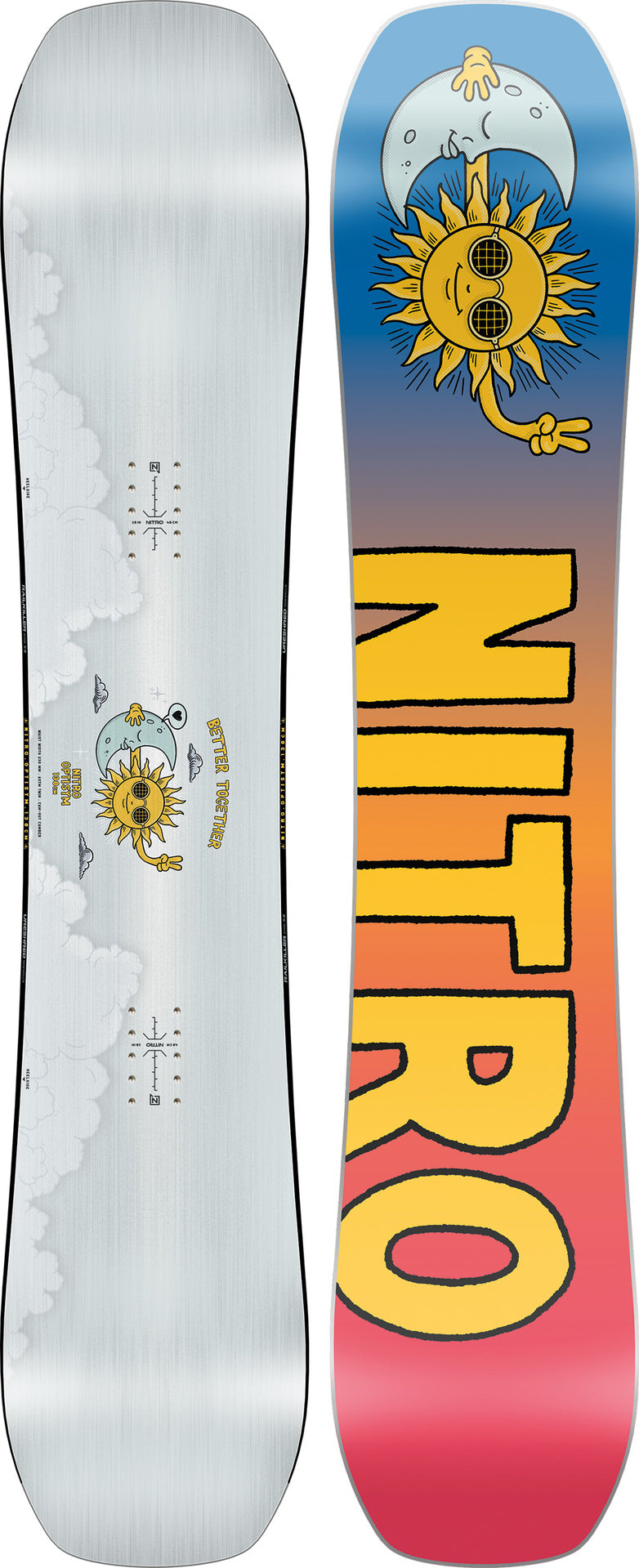 Nitro Optisym Women Damen-Snowboard 2027 – Ober- und Unterseite