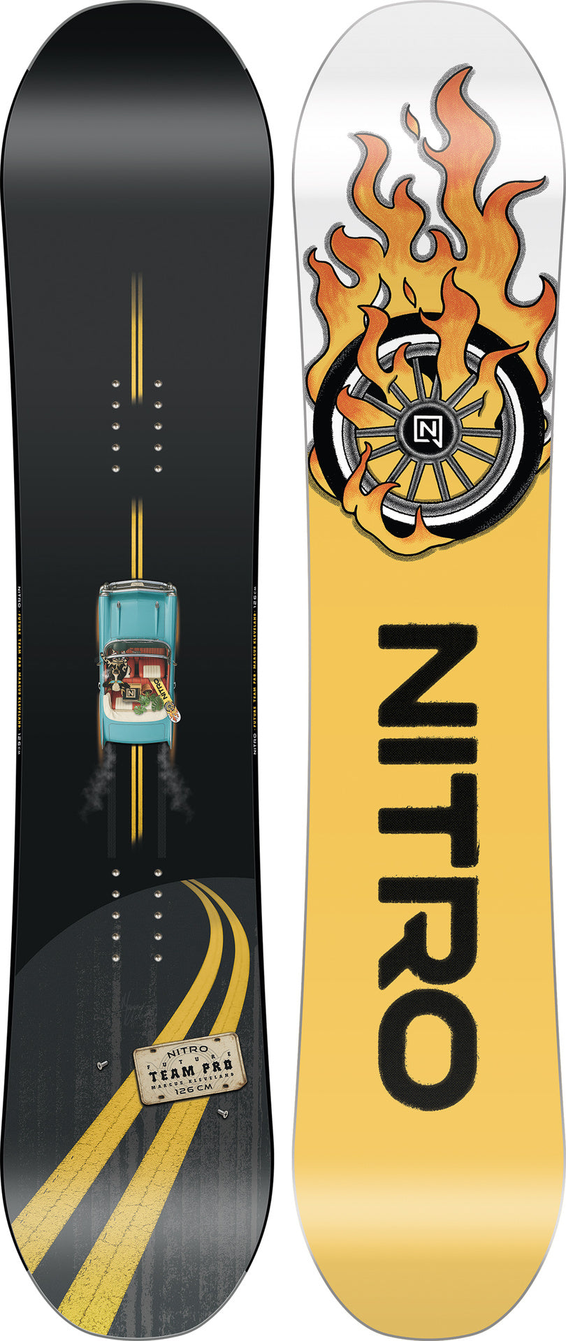 Nitro Future Team Pro MK Jugend-Snowboard 2027 – Ober- und Unterseite
