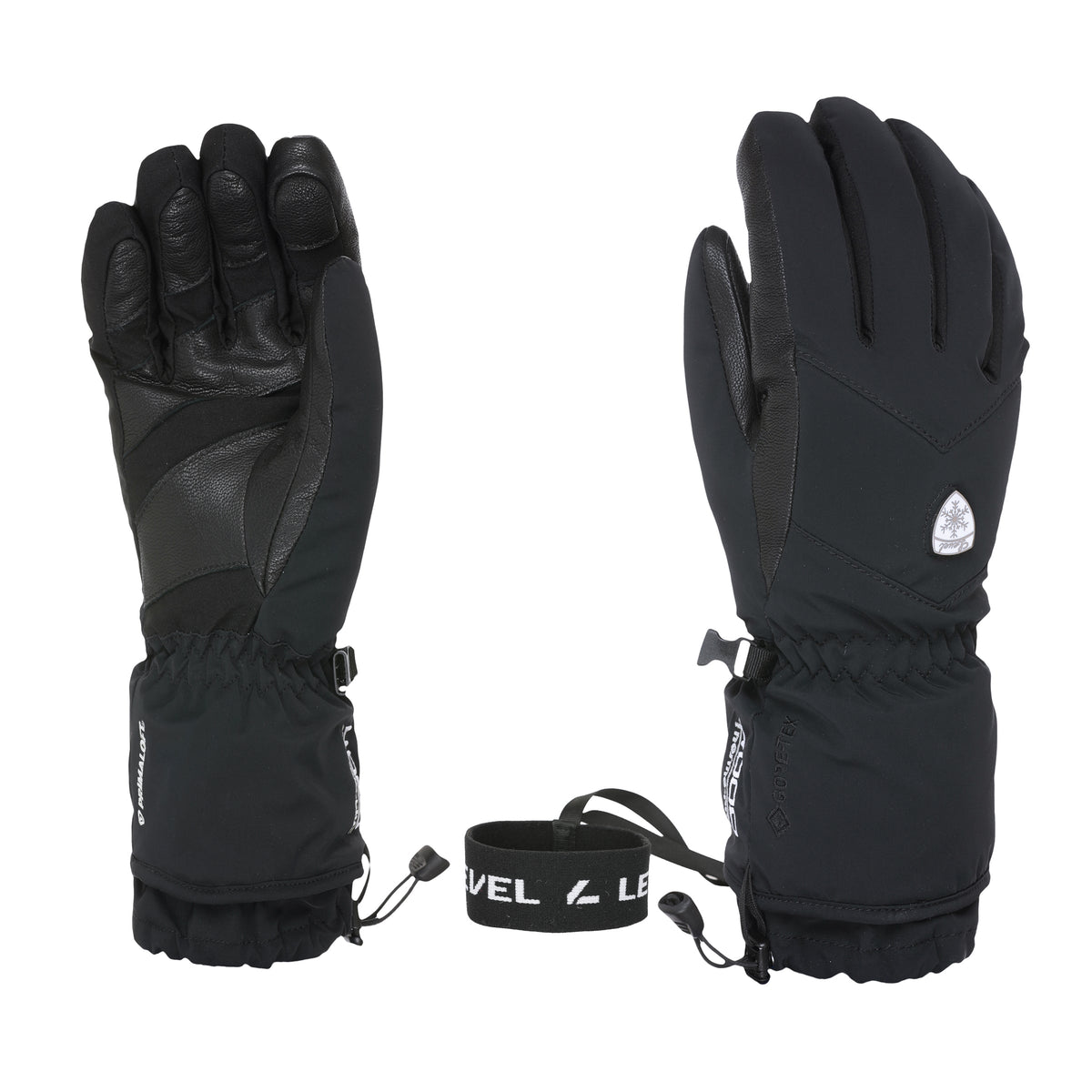 Level I-Super Radiator W Over GTX Damen-Skihandschuhe – Schwarz