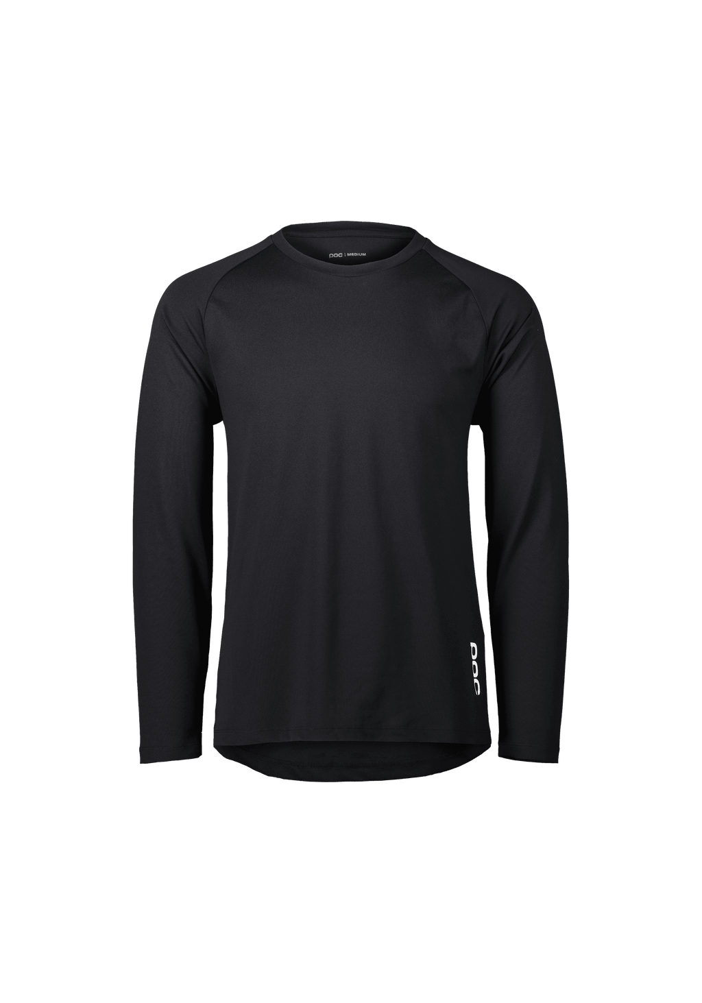 POC Essential DH Langarmtrikot – Carbon Black – Vorderansicht