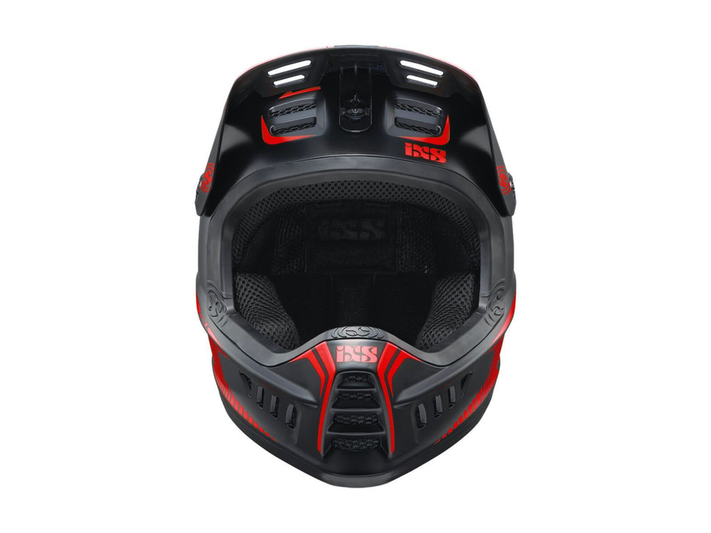 iXS Xact Fullface Helm – Black / Fluo Red – Ansicht 2
