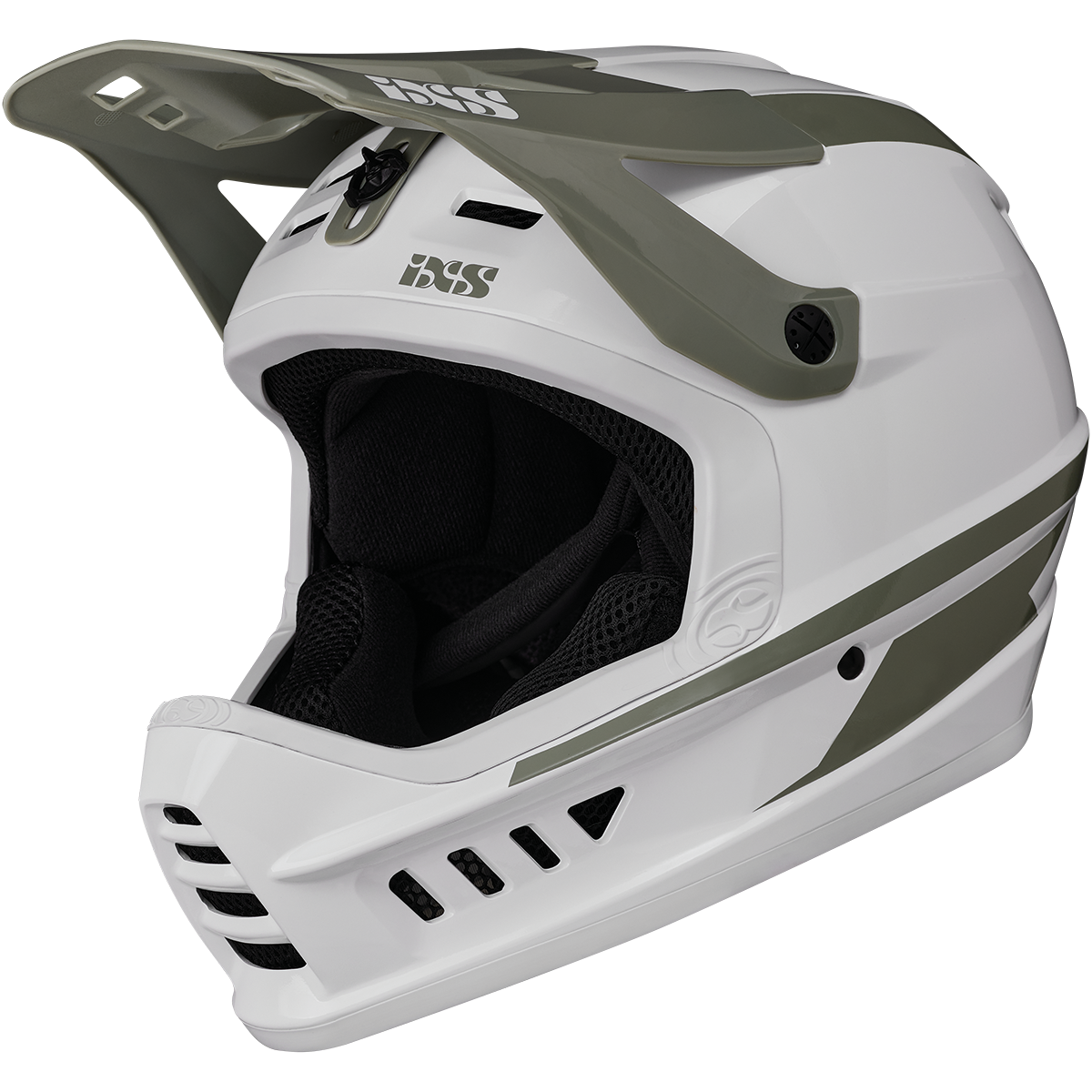 iXS Xact Evo Fullface Helm – White / Chalk – Ansicht 1