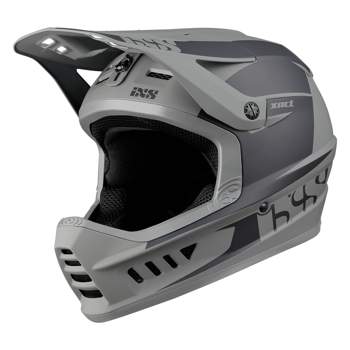 iXS Xact Evo Fullface Helm – Black / Graphite – Ansicht 1