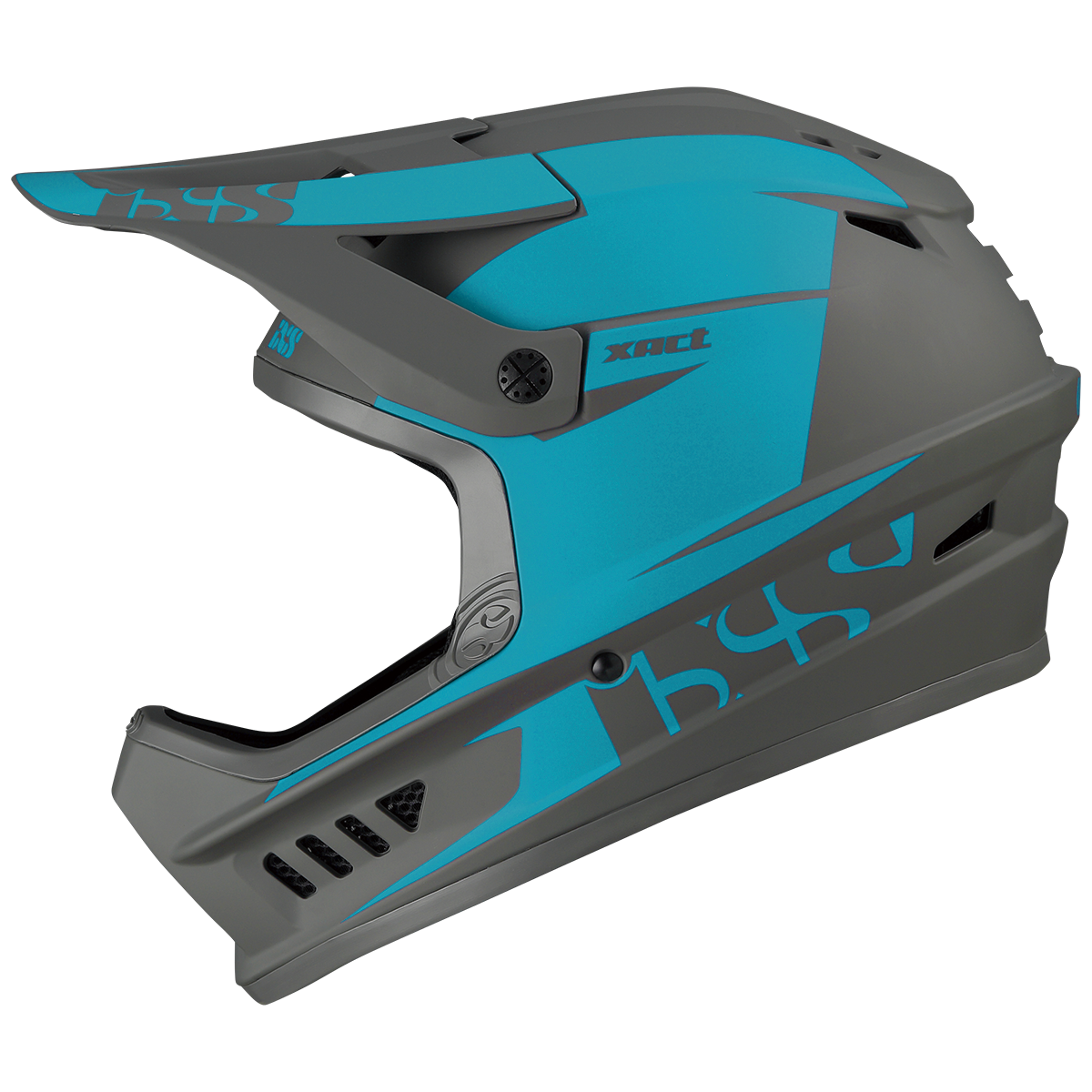 iXS Xact Evo Fullface Helm – Lagoon / Graphite – Ansicht 2