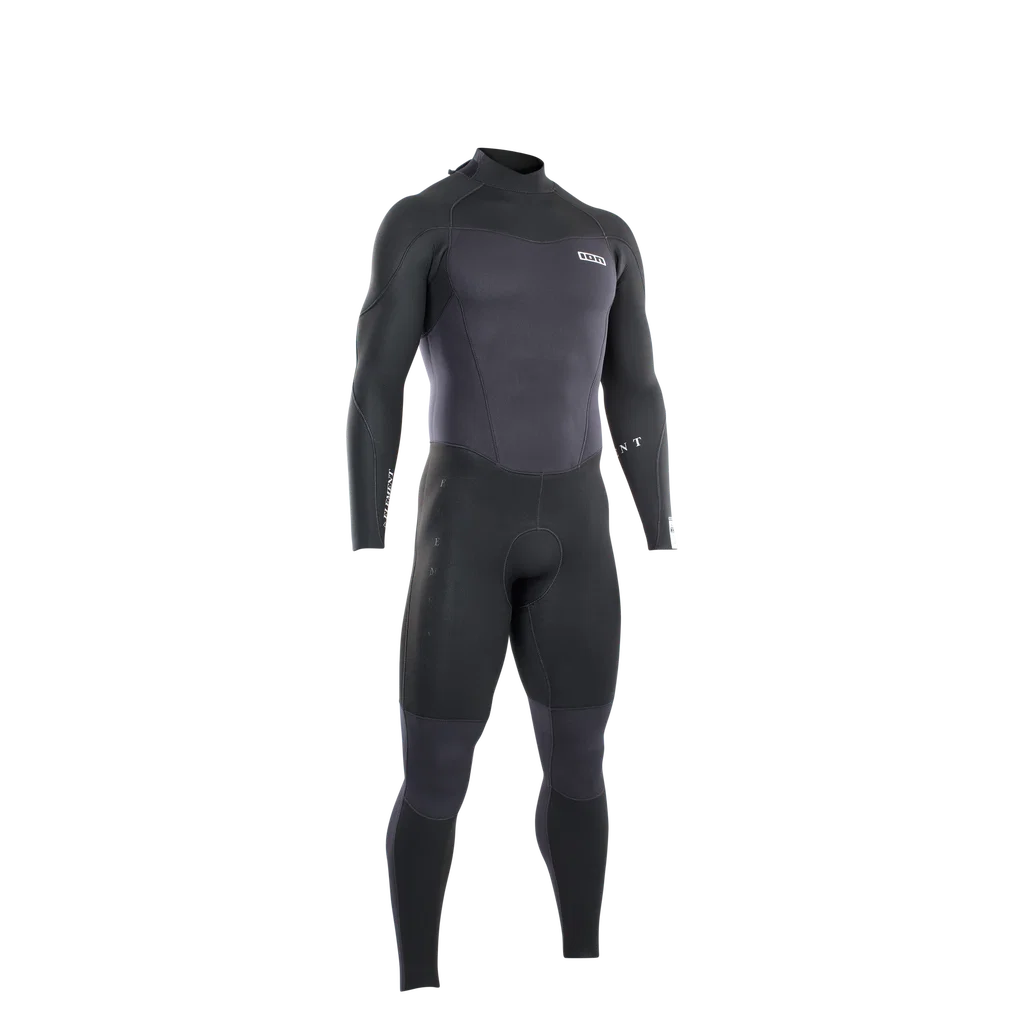 ION Element 5/4 Back Zip Herren – Black – Vorderansicht