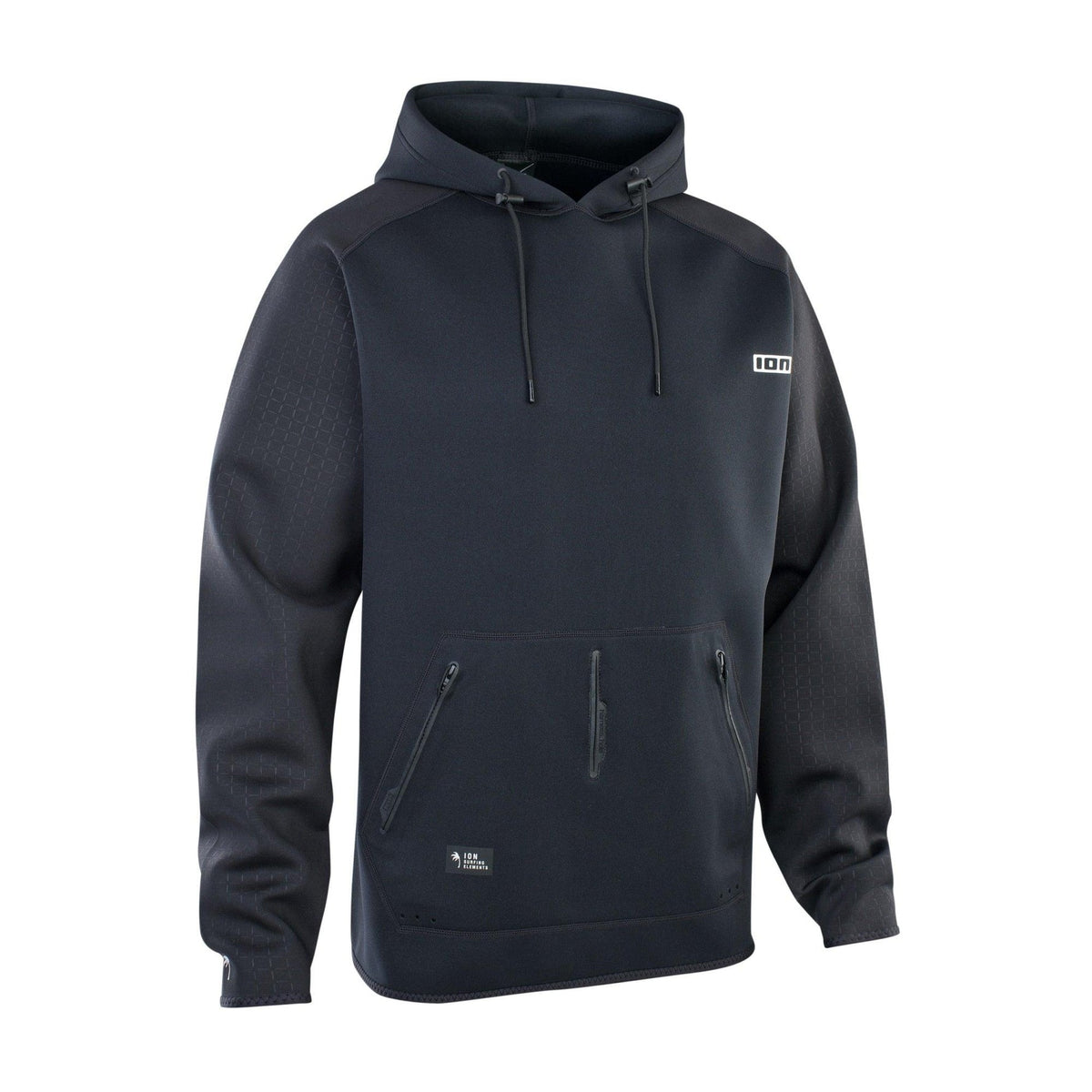ION Water Hoody Neo Lite Herren – Black – Vorderansicht