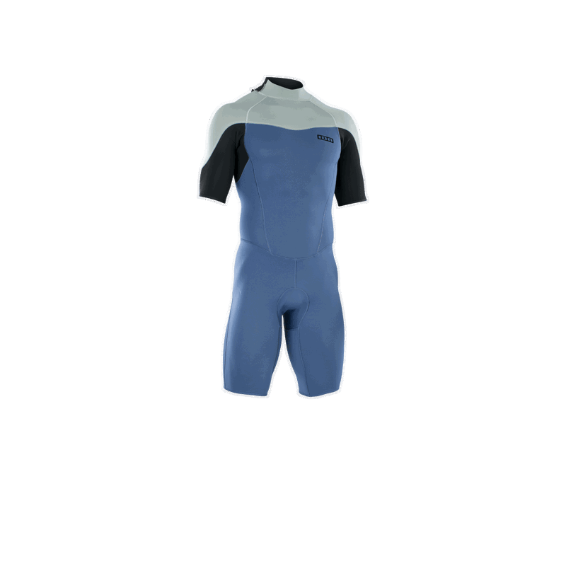 ION Element 2/2 Shorty SS Back Zip Herren – cascade-blue