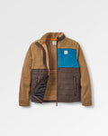 Passenger Born Explorer Sherpa-Fleecejacke – Caramel/Espresso – Vorderansicht