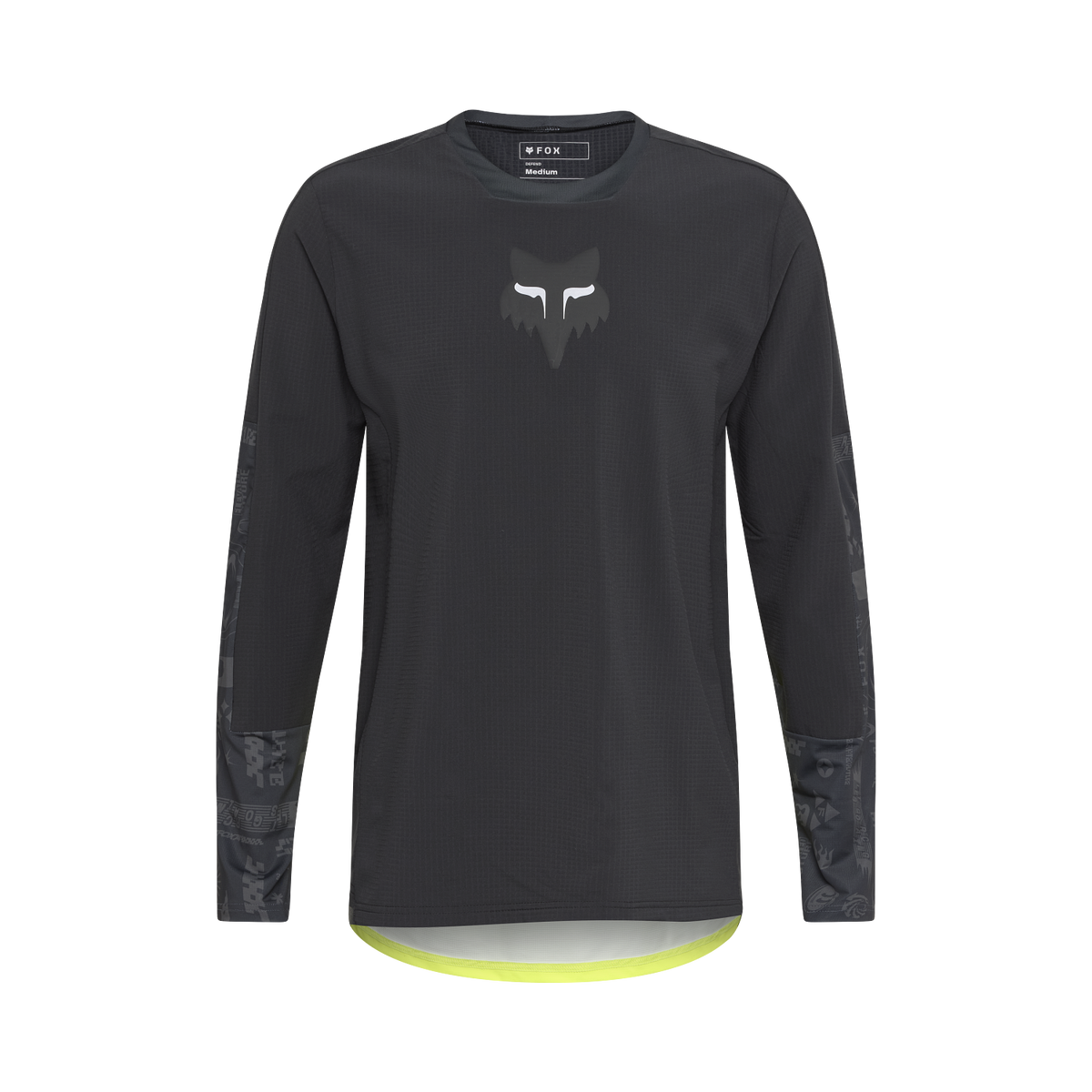 FOX Defend Thermal Lunar SE Langarmtrikot – Schwarz Vorderansicht