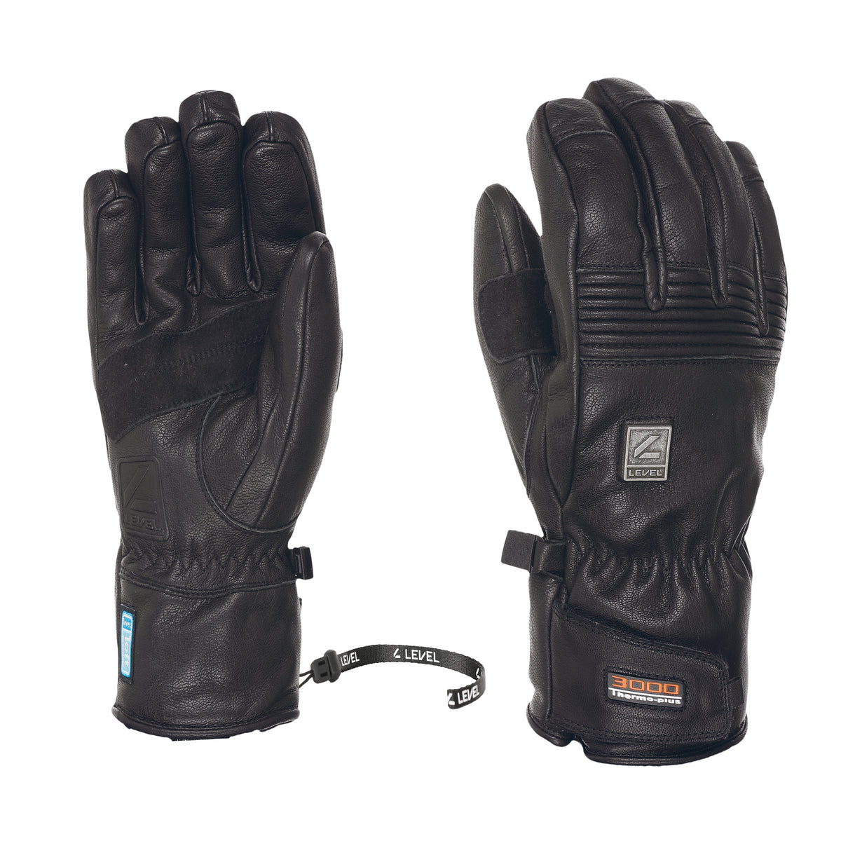 Level Icon Skihandschuhe – Schwarz