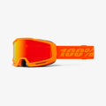 100% Okan Skibrille – Fluo Orange / HiPER Red Mirror