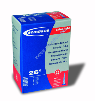 Schwalbe SV20 Extra Light Fahrradschlauch – 28 Zoll – 40 mm