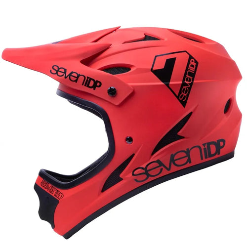 7iDP M1 Jugend Fullface Helm – Matt Thruster Red / Black – Ansicht 1
