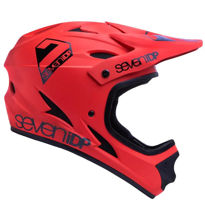7iDP M1 Jugend Fullface Helm – Matt Thruster Red / Black – Ansicht 2