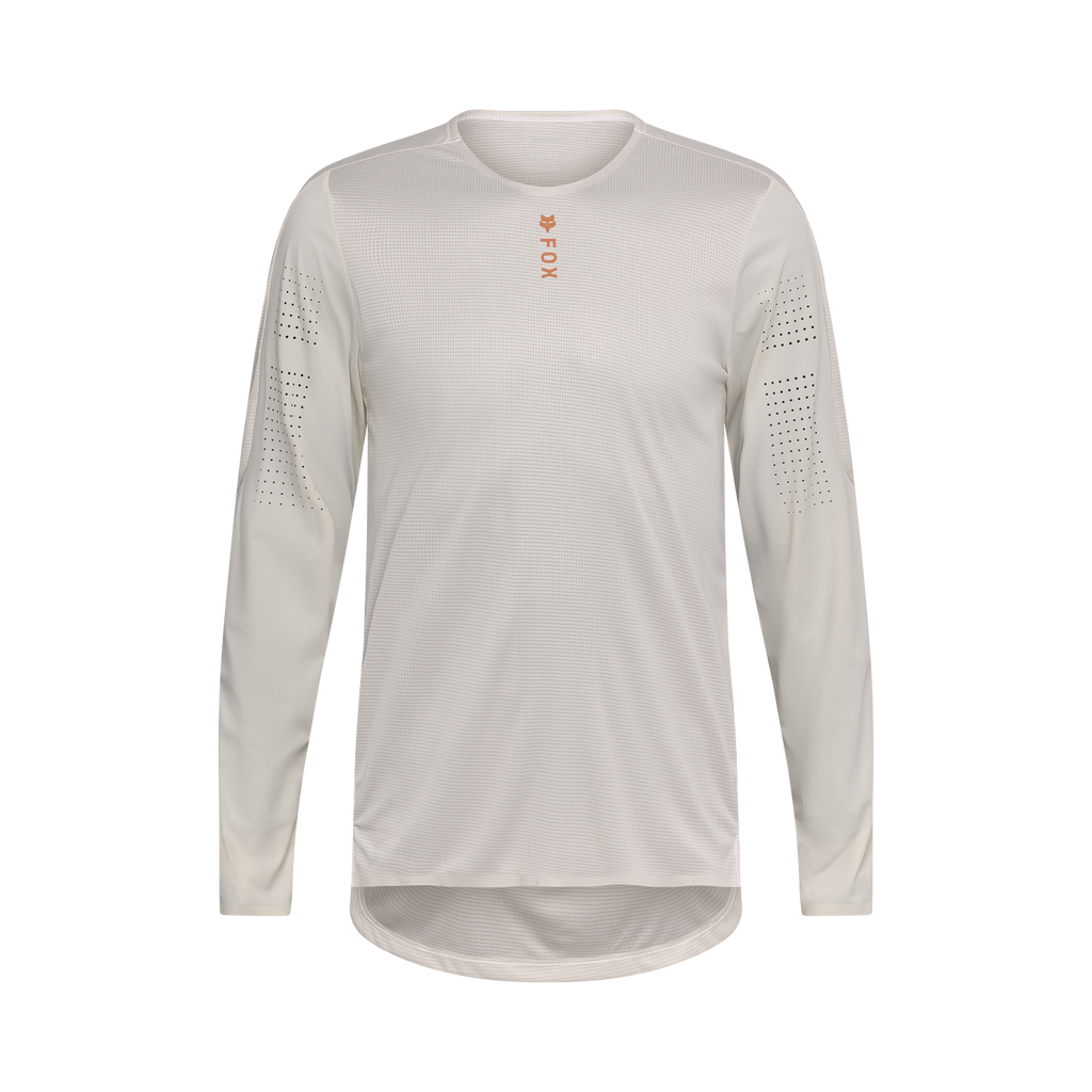 FOX Flexair Pro Langarmtrikot – Vintage White – Vorderansicht