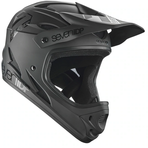 7iDP M1 Fullface Helm – Black / Gloss Black – Ansicht 1