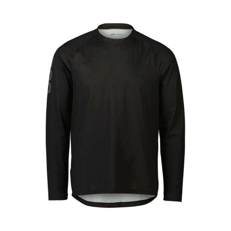 POC Essential MTB LS Langarmtrikot – Uranium Black Vorderansicht