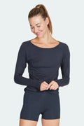 KISMET Cosy Longsleeve / LS Top Amun – Anthrazit