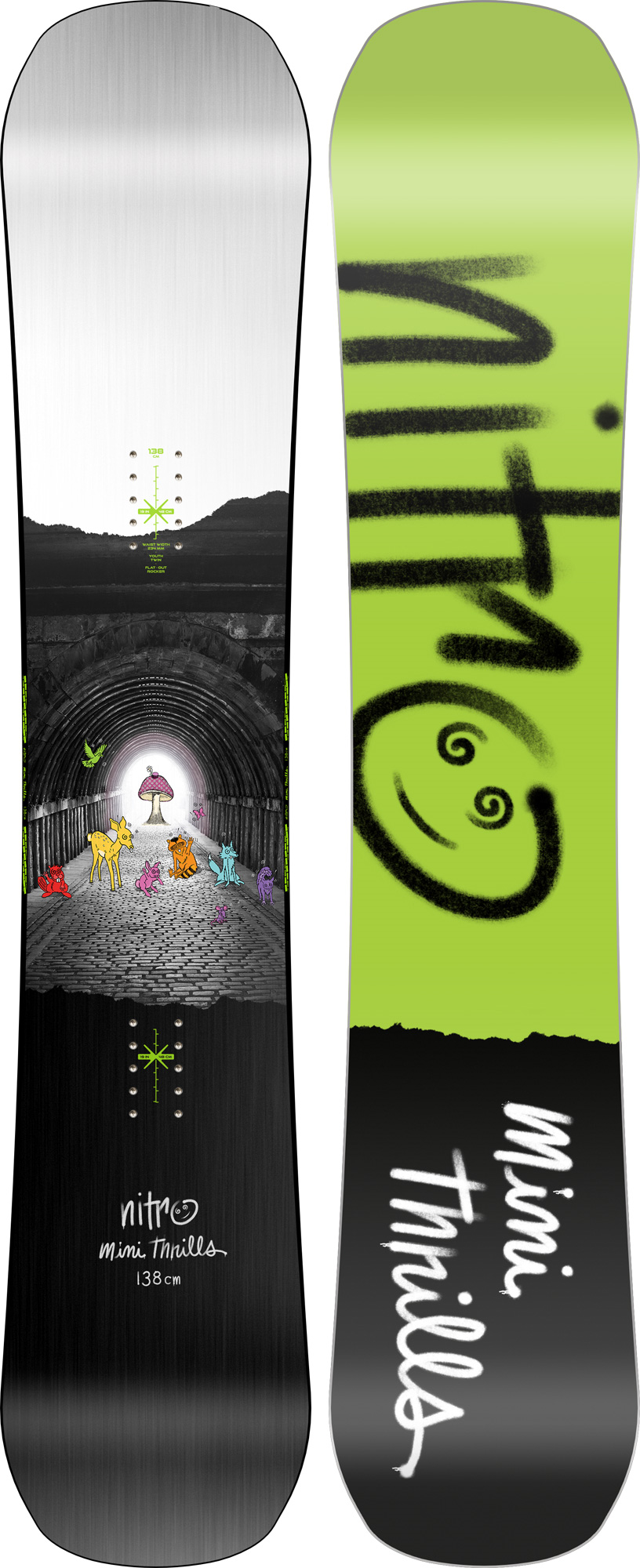 Nitro Mini Thrills Jugend-Snowboard 2023 – 138 cm