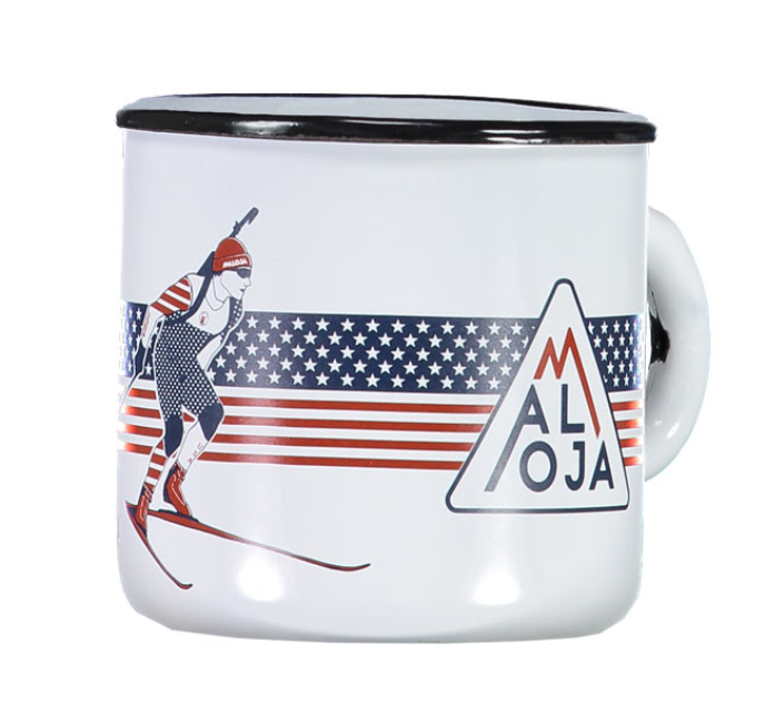 MALOJA SteivanM. USMerch Emaille Camping-Becher Print