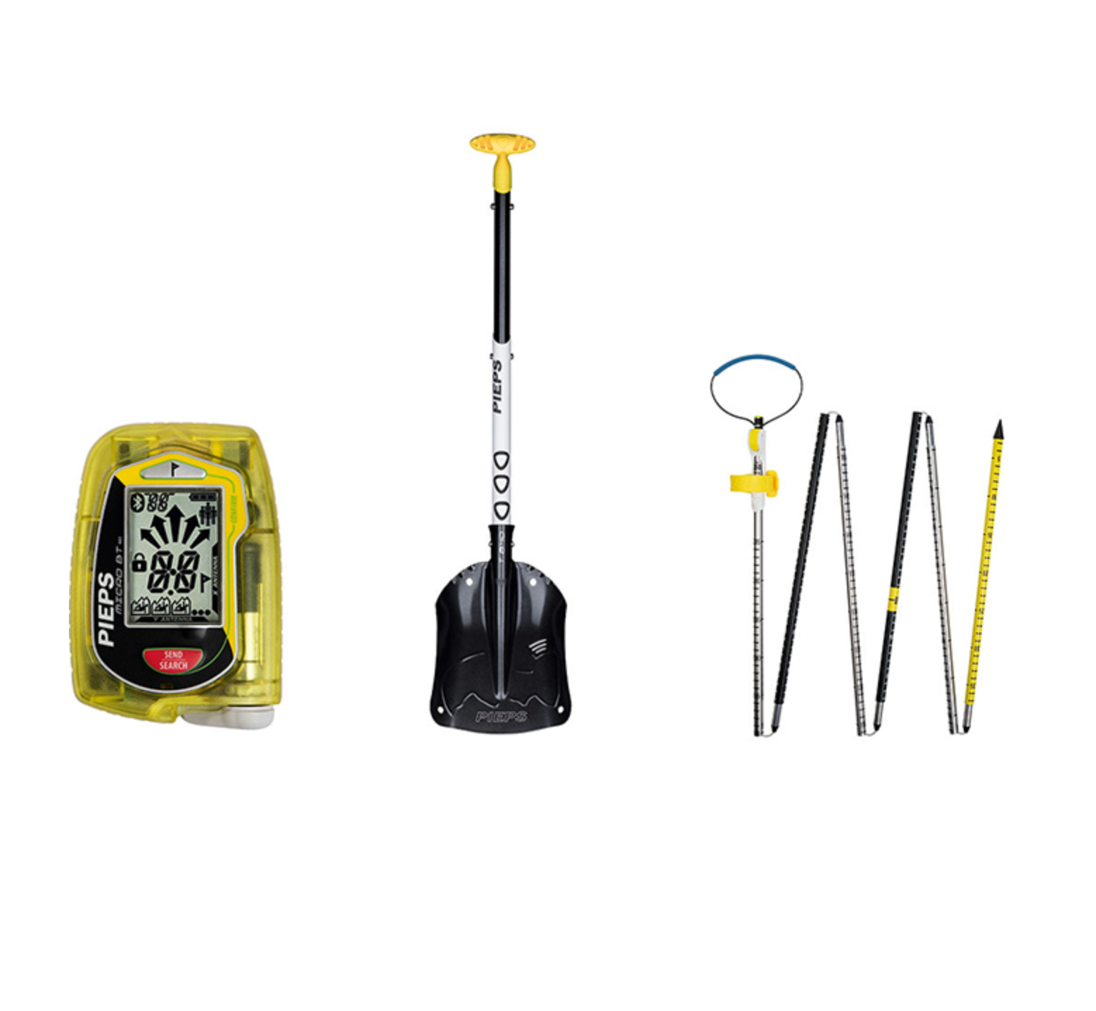 PIEPS SET Micro BT Button Lawinensuchgerät, Schaufel & Sonde