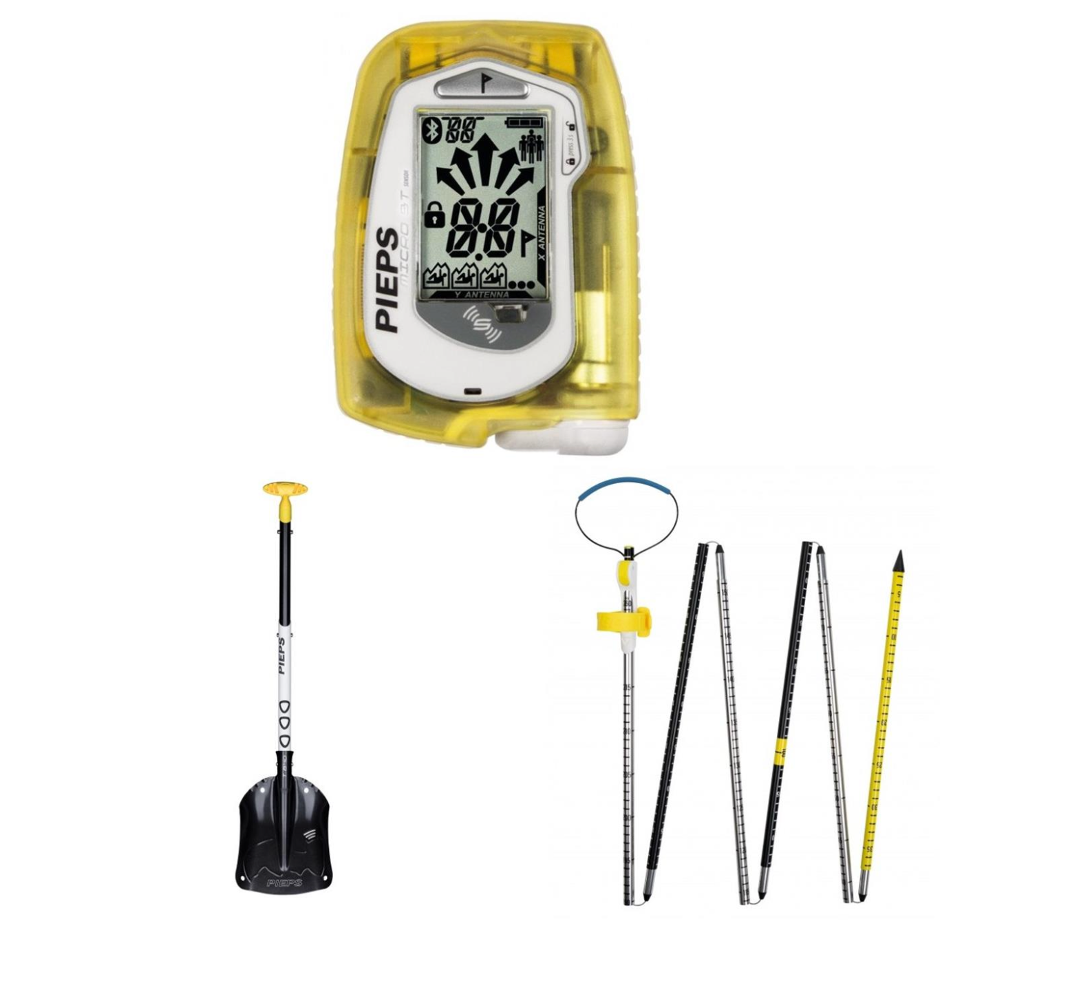 PIEPS SET Micro BT Sensor Lawinensuchgerät, Schaufel & Sonde