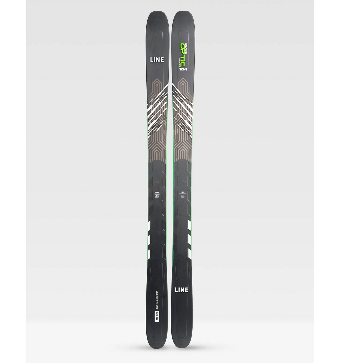 LINE Blade Optic 104 Freeride-Ski in 185 cm – ein Paar ohne Bindung