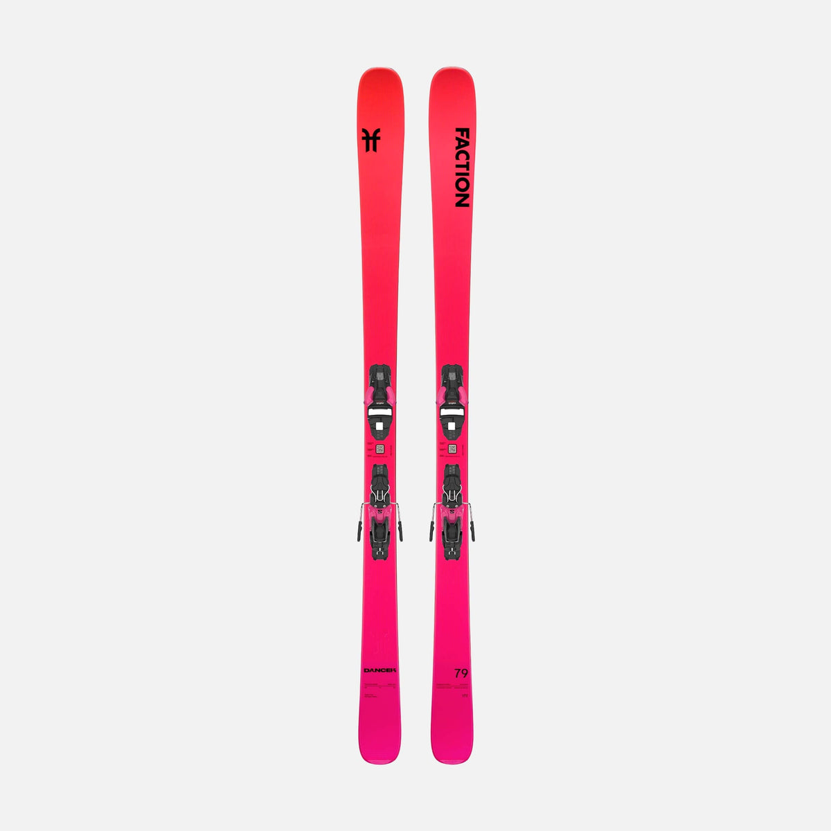 Faction Dancer 79 SYS Pink als Skiset mit Salomon Strive 11