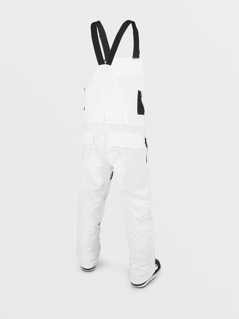 Volcom Roan Bib Overall Herren-Snowboardlatzhose – White – Rückansicht