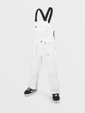 Volcom Roan Bib Overall Herren-Snowboardlatzhose – White – Vorderansicht