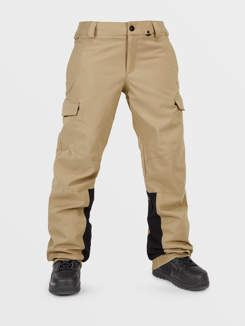 Volcom Wildling Damen-Snowboardhose – Dark Khaki – Vorderansicht