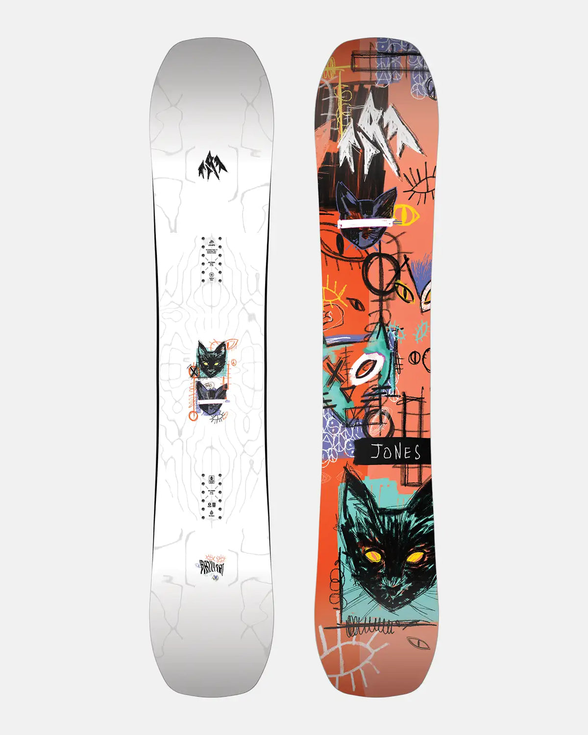 Jones Rally Cat 2026 Snowboard – Oberseite und Belag