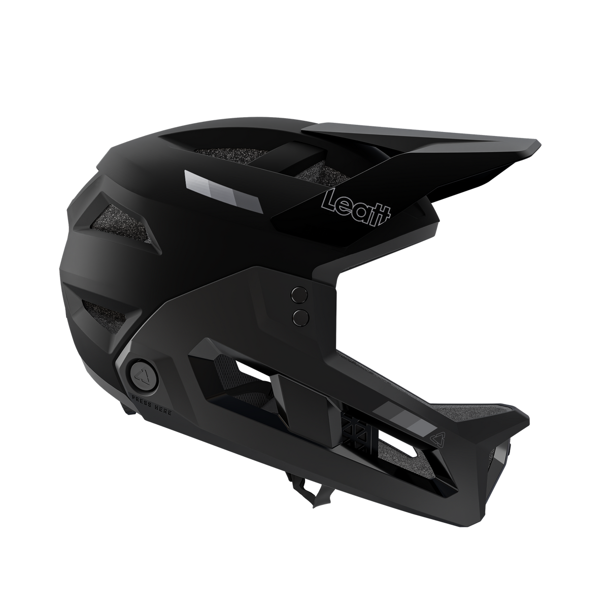 Leatt MTB Enduro 2.0 Fullface Helm – Stealth Black / Grey – Ansicht 3