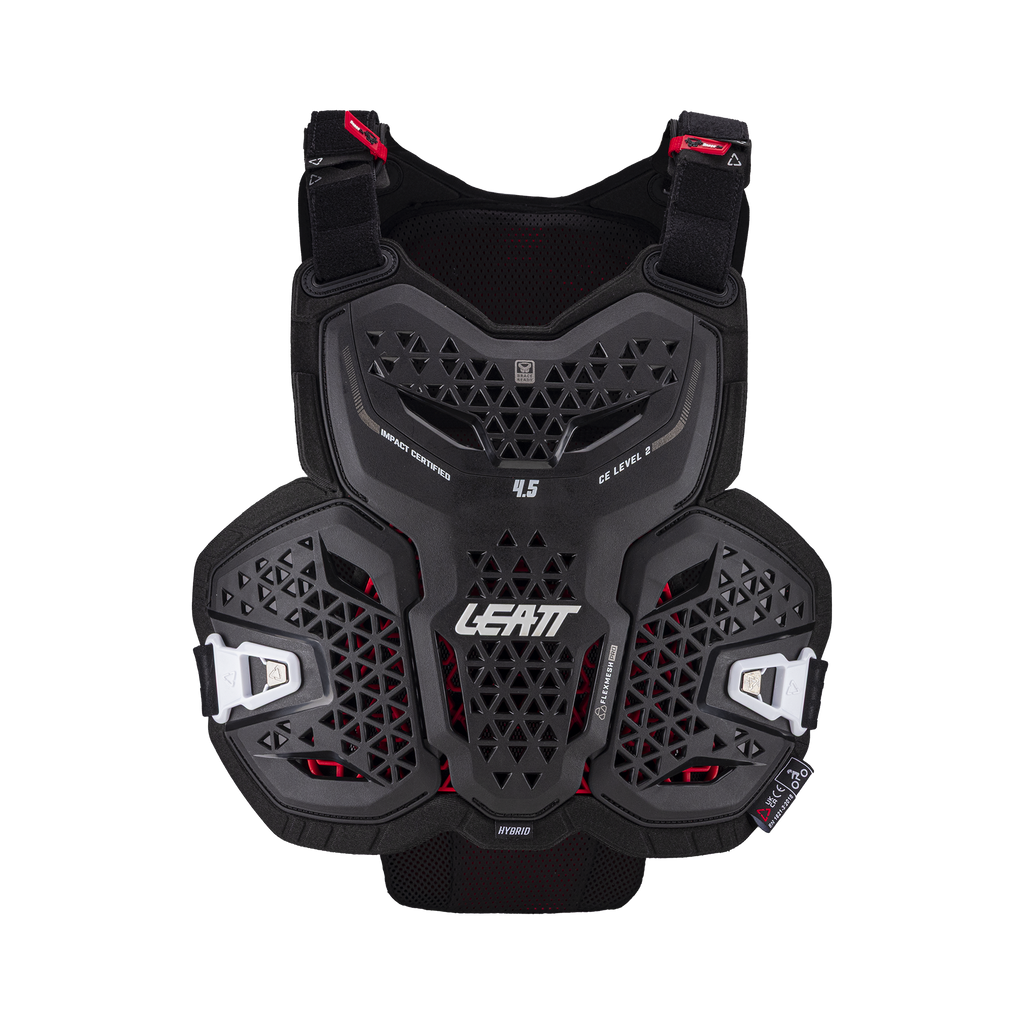 Leatt Chest Protector 4.5 Hybrid – Black – Vorderansicht
