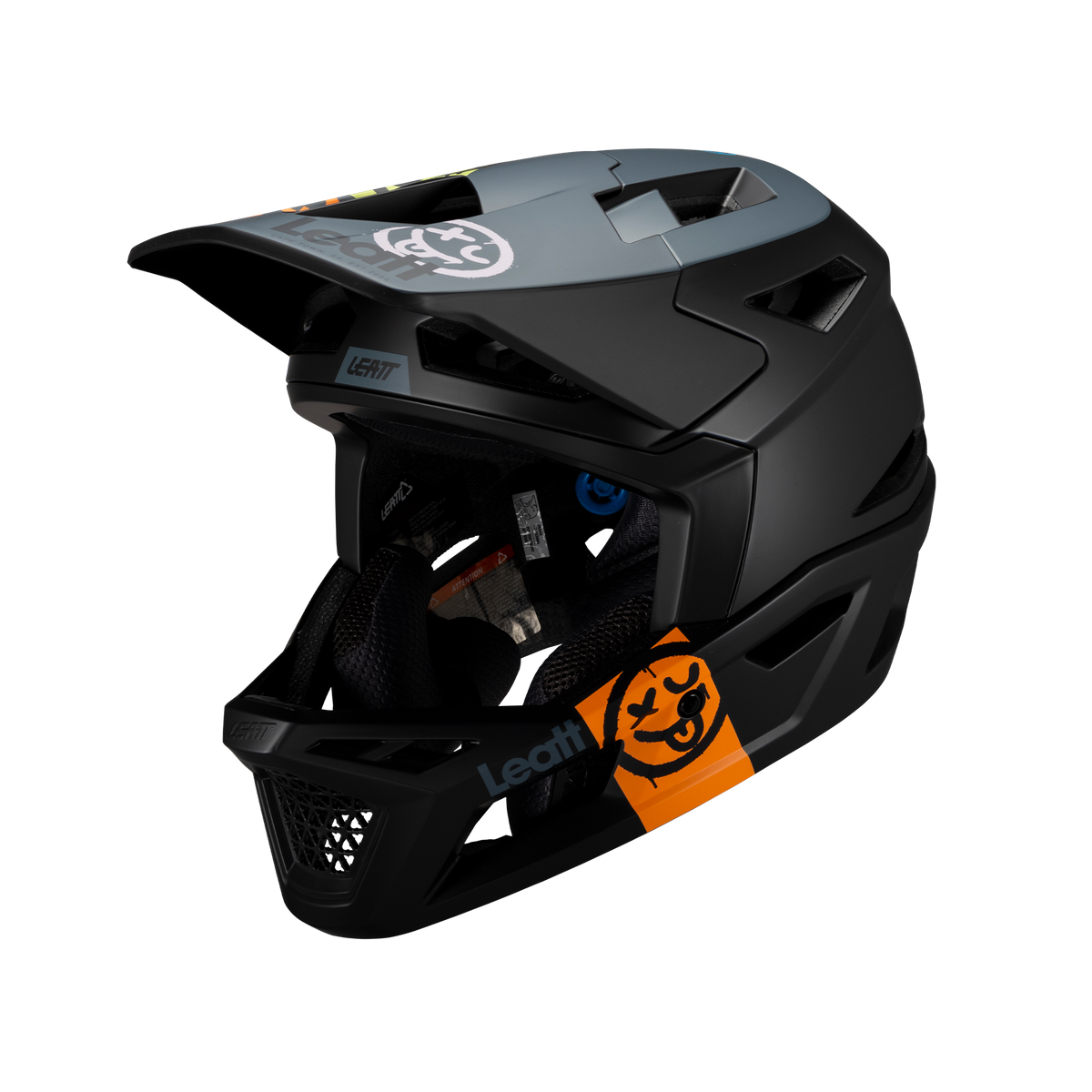 Leatt MTB Gravity 4.0 Fullface Helm – Black – Ansicht 1