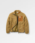Passenger Trekker Deep-Pile Sherpa-Fleecejacke – Biscuit – Vorderansicht