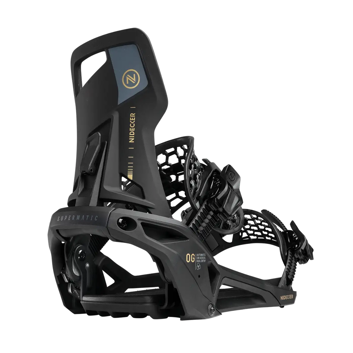 Nidecker OG Supermatic Black 2026 – Snowboardbindung – Produktansicht